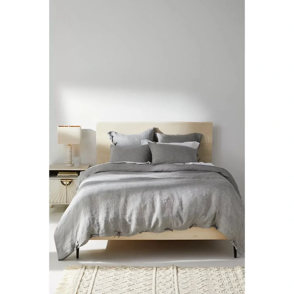 Anthropologie Harmony Hemp Duvet Cover Size King